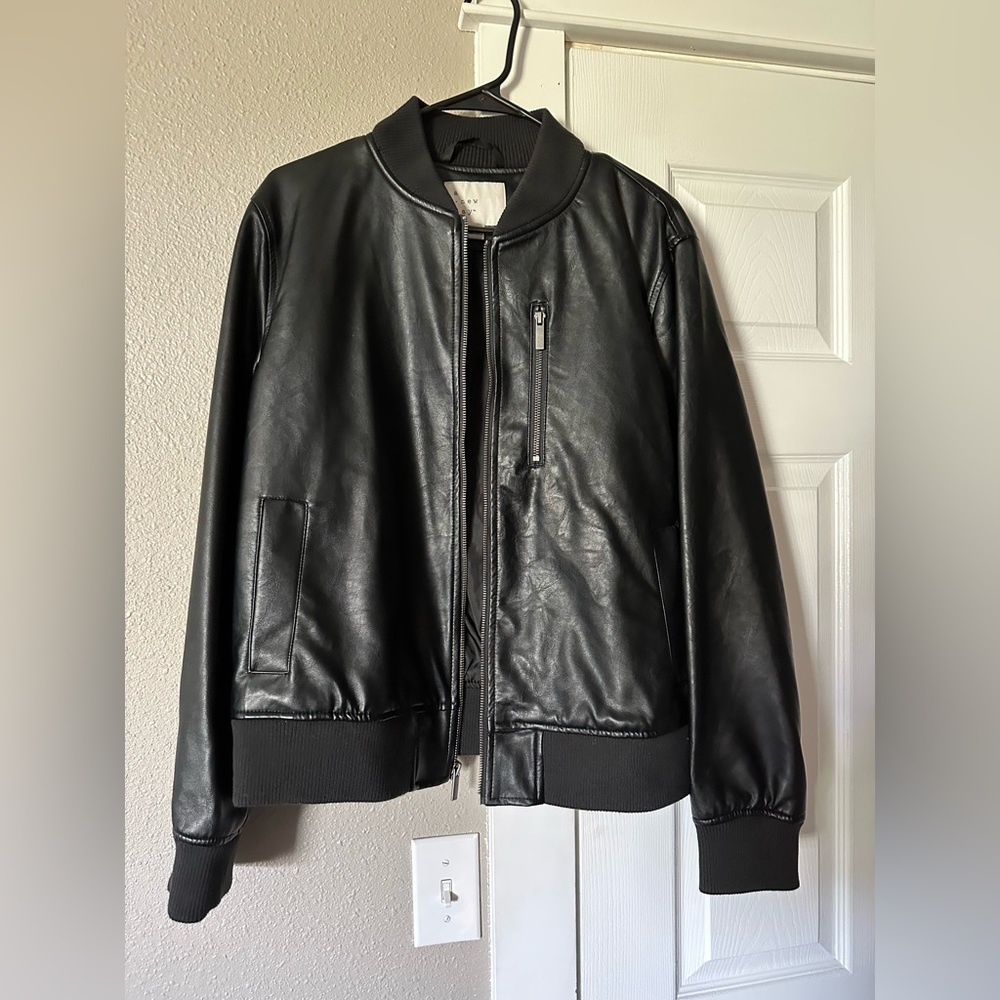 Faux leather jacket
